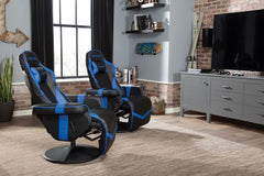 Blue 900 Gaming Recliner With Adjustable Leg Rest Cupholder-6