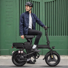 Electric Bike for Adults, Folding Electric Bike, 500W Peak Motor, Electric Bicycle with 14" Tire, 48V 20Ah/15Ah/10Ah Battery