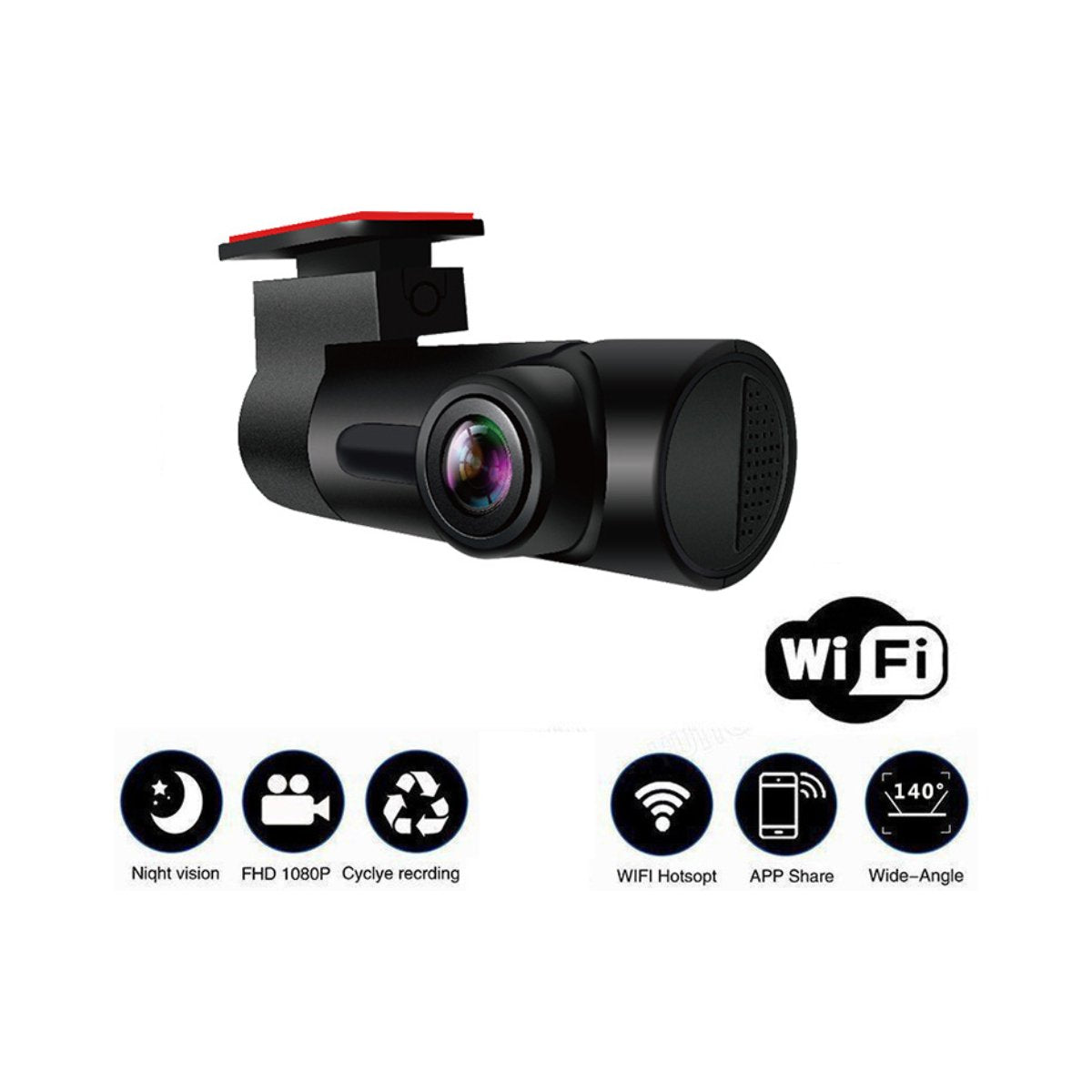 Car Dash Cam with WIFI and App-3