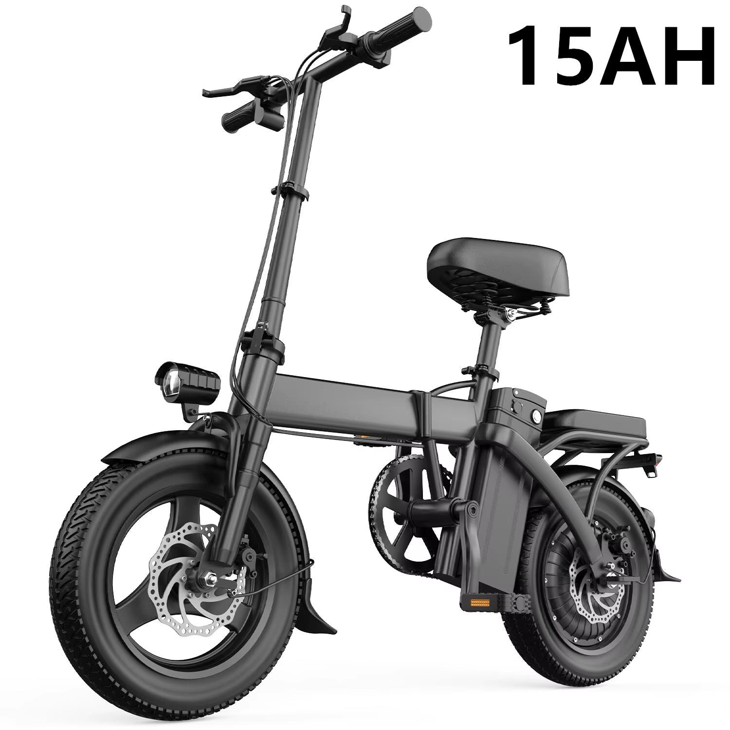 Electric Bike for Adults, Folding Electric Bike, 500W Peak Motor, Electric Bicycle with 14" Tire, 48V 20Ah/15Ah/10Ah Battery