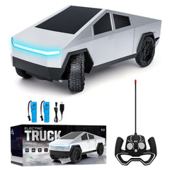 ⚡ Remote Control Cyber Truck – Rechargeable RC Electric Vehicle with LED Lights