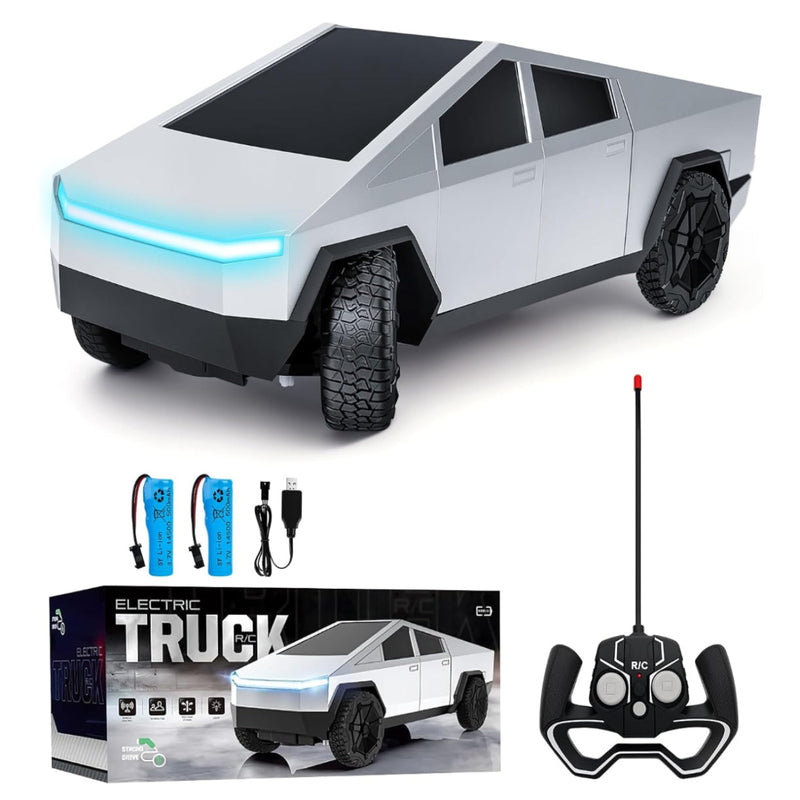 ⚡ Remote Control Cyber Truck – Rechargeable RC Electric Vehicle with LED Lights