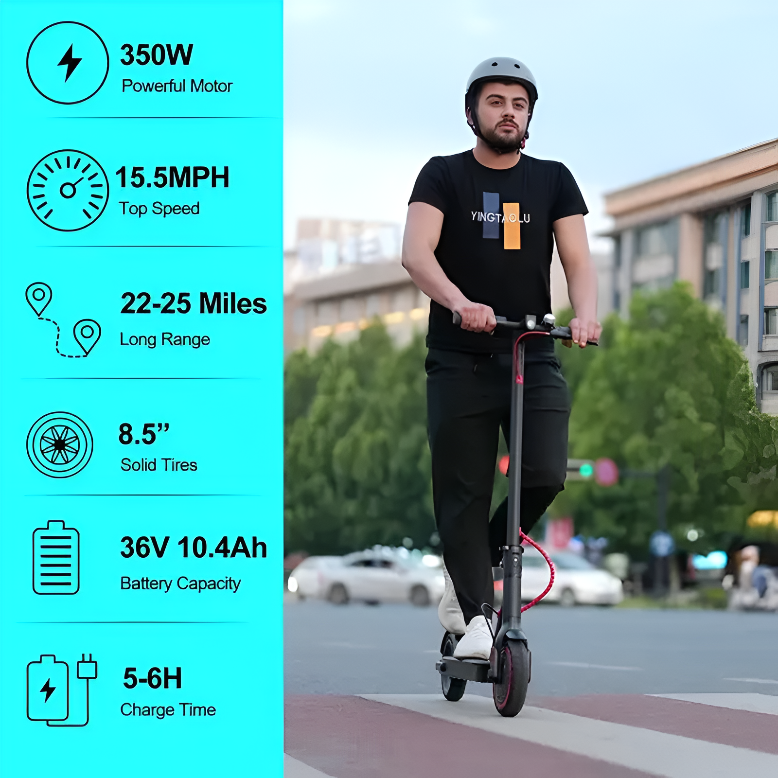 The Perfect 350W Electric Scooter for Commuting & School-4