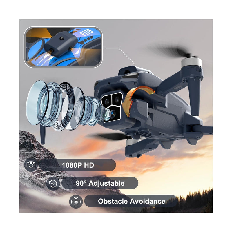 F179 Drone with 1080P Camera, Brushless Motors, Obstacle Avoidance & WIFI Con...