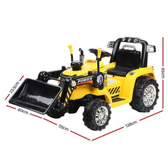 Rigo Kids Electric Ride On Car Bulldozer Digger Loader Remote 6V-1