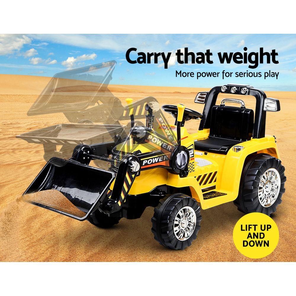 Rigo Kids Electric Ride On Car Bulldozer Digger Loader Remote 6V-3