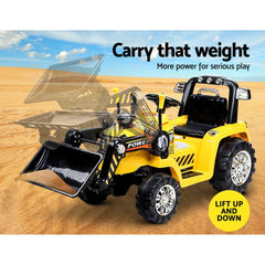 Rigo Kids Electric Ride On Car Bulldozer Digger Loader Remote 6V-3
