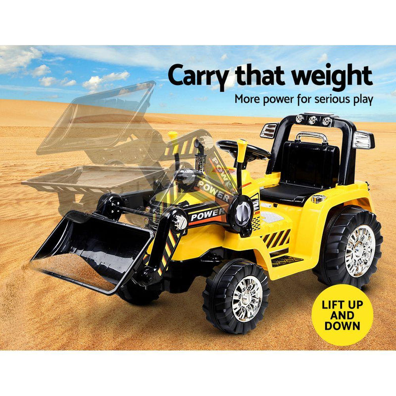 Rigo Kids Electric Ride On Car Bulldozer Digger Loader Remote 6V-3