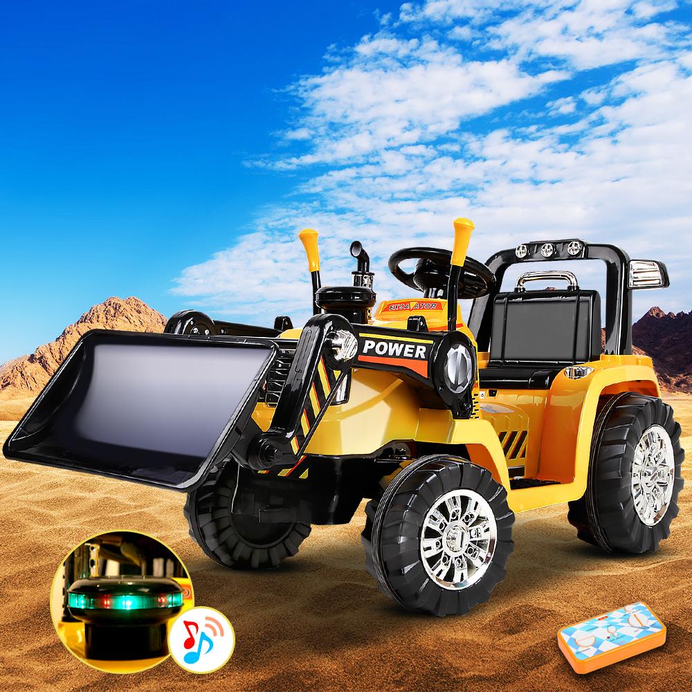 Rigo Kids Electric Ride On Car Bulldozer Digger Loader Remote 6V-6