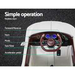 Kids Electric Ride On Car Bentley Licensed EXP12 Toy Cars Remote 12V-3