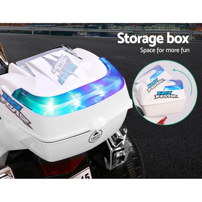 Rigo Kids Electric Ride On Patrol Police Car BMW-Inspired S1K 6V-5