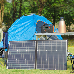 200W Portable Power Station with 50W 18V Portable Solar Panel-5