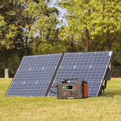 200W Portable Power Station with 50W 18V Portable Solar Panel-2