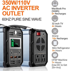 110V 300W Generator Portable Power Station Supply for Outdoor-5