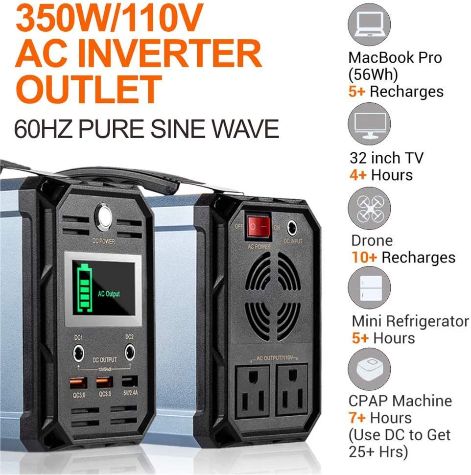 110V 300W Generator Portable Power Station Supply for Outdoor-5