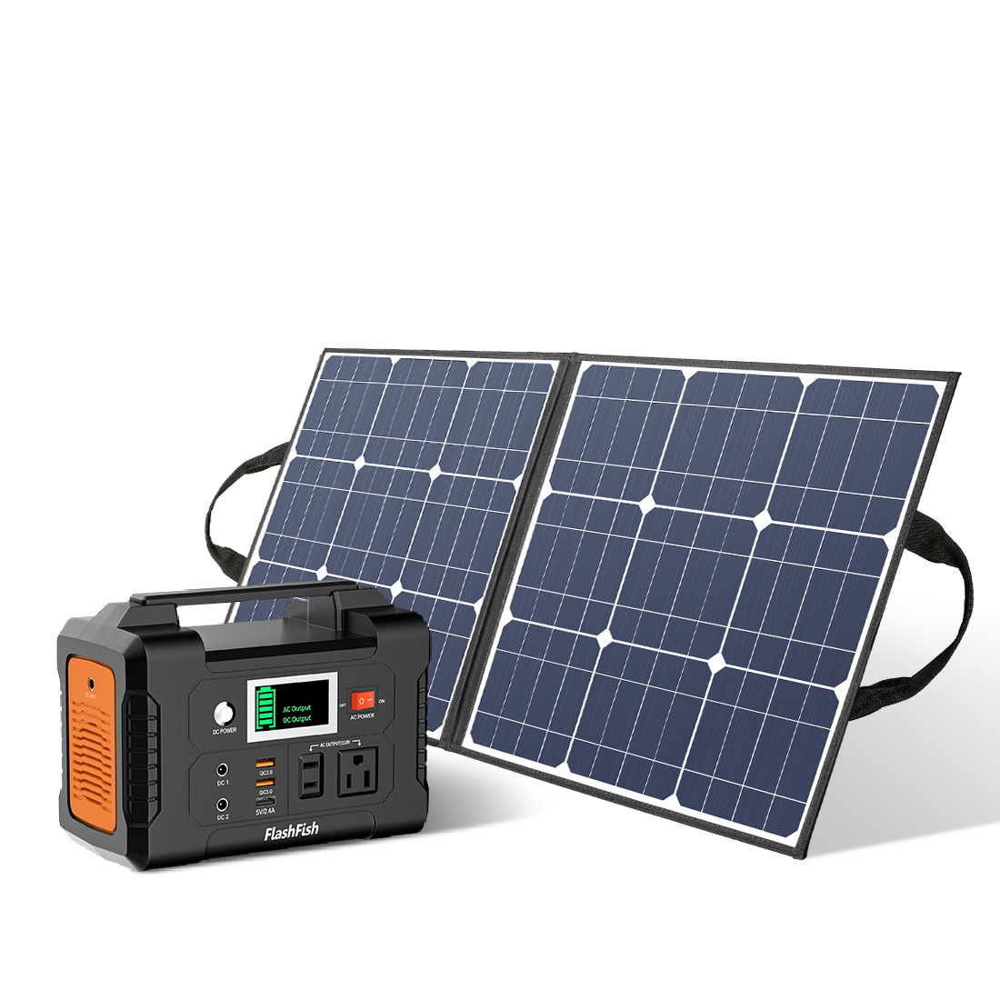 200W Portable Power Station with 50W 18V Portable Solar Panel-1
