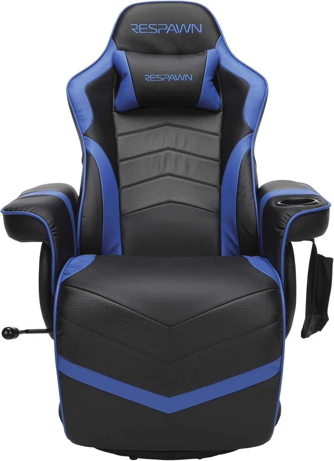 Blue 900 Gaming Recliner With Adjustable Leg Rest Cupholder-3