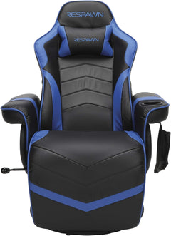 Blue 900 Gaming Recliner With Adjustable Leg Rest Cupholder-3