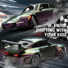 RC Drift Car, 1:24 Scale Remote Control Vehicle with LED Lights, 2.4Ghz 20KM/H 4