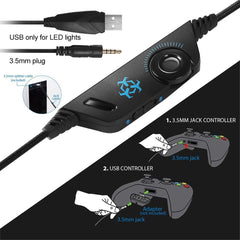Dragon Stereo LED Gaming Headset with Microphone-5